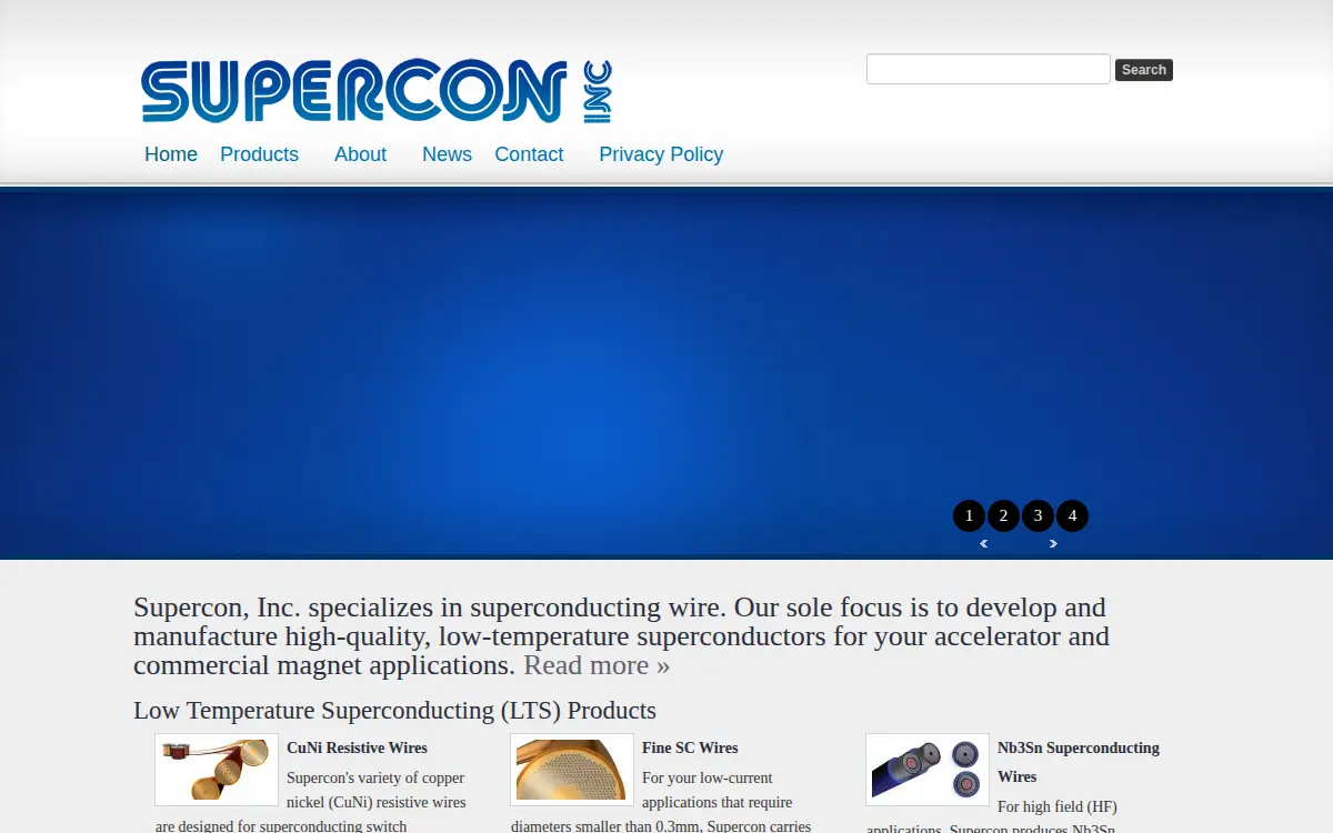 Homepage of Supercon, Incorporated