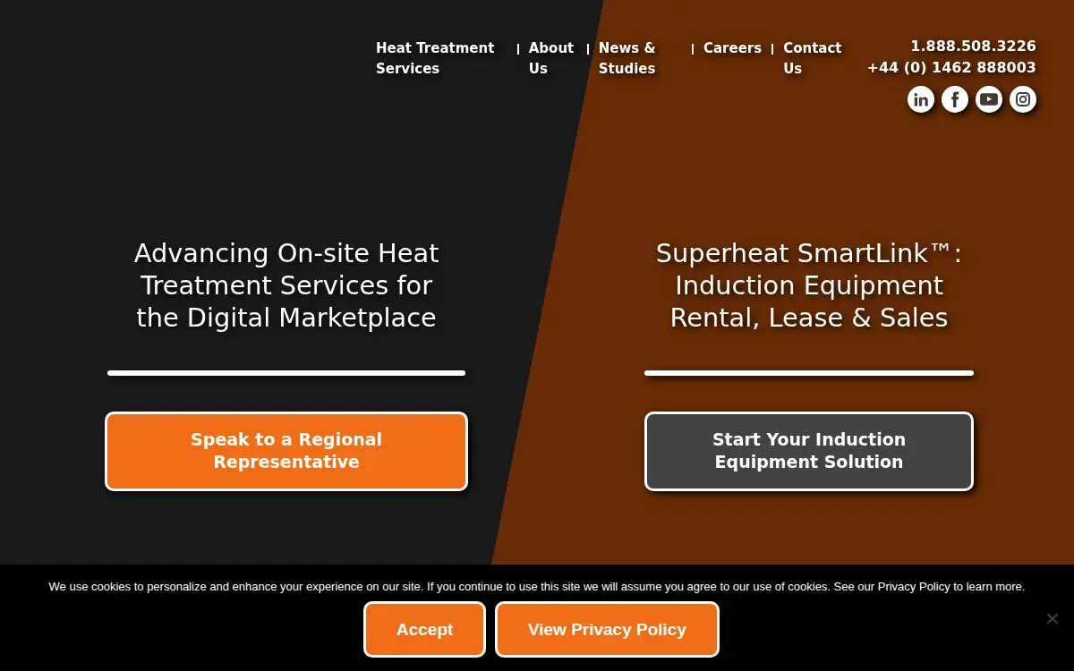 Homepage of Superheat Fgh Services INC