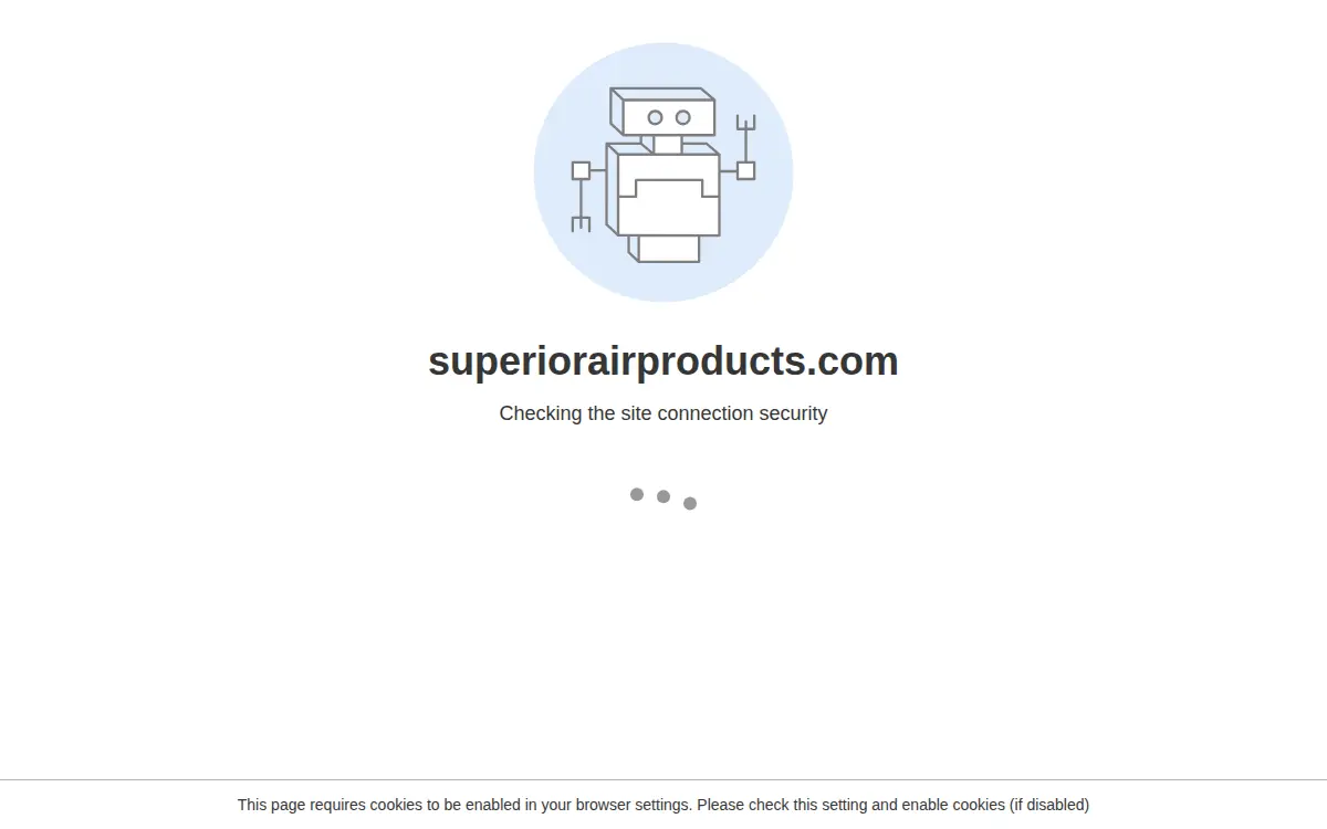 Homepage of Superior Air Products, LLC