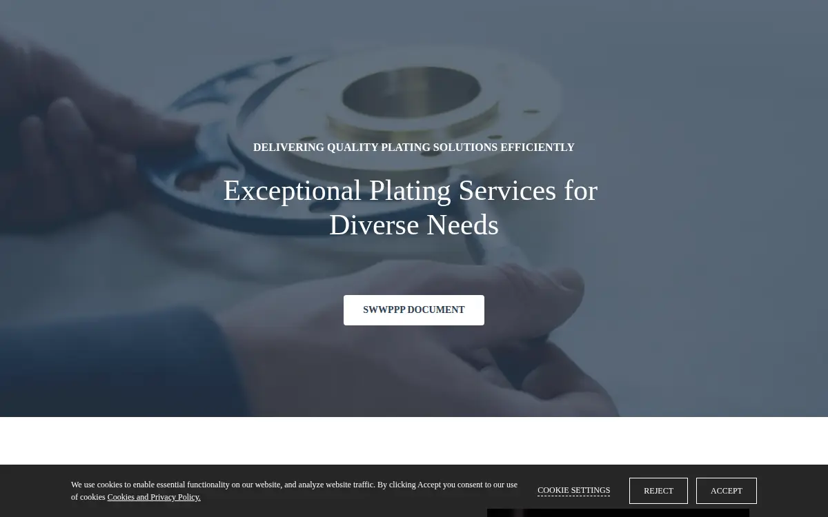 Homepage of The Superior Plating Company