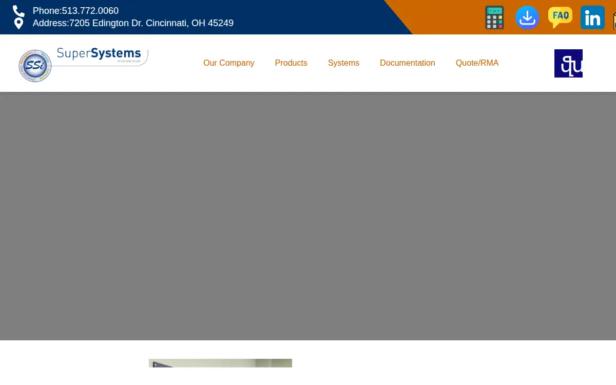 Homepage of Super Systems INC