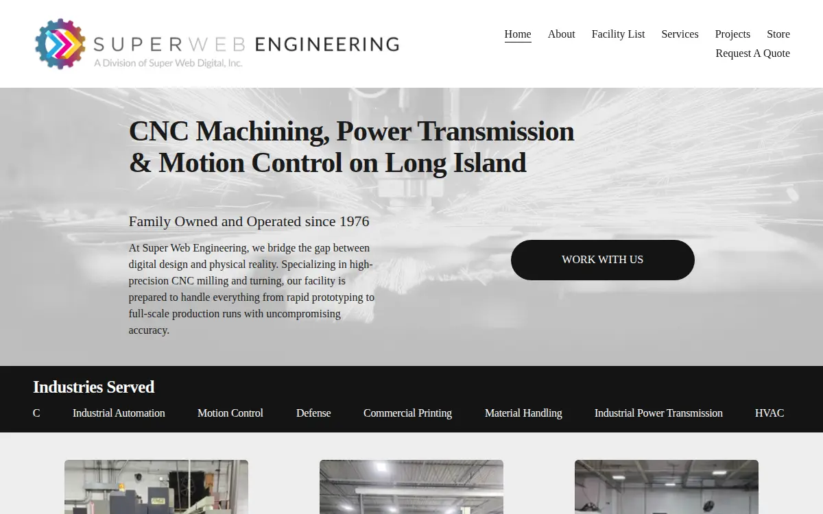 Homepage of Super Web Digital, INC.