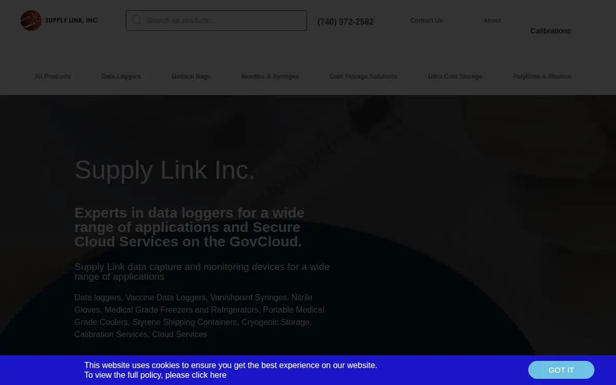 Homepage of Supply Link INC