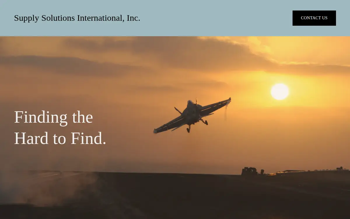 Homepage of Supply Solutions International, INC.