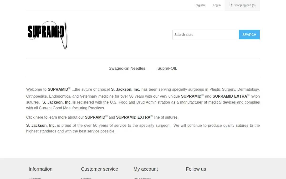 Homepage of S. Jackson, INC