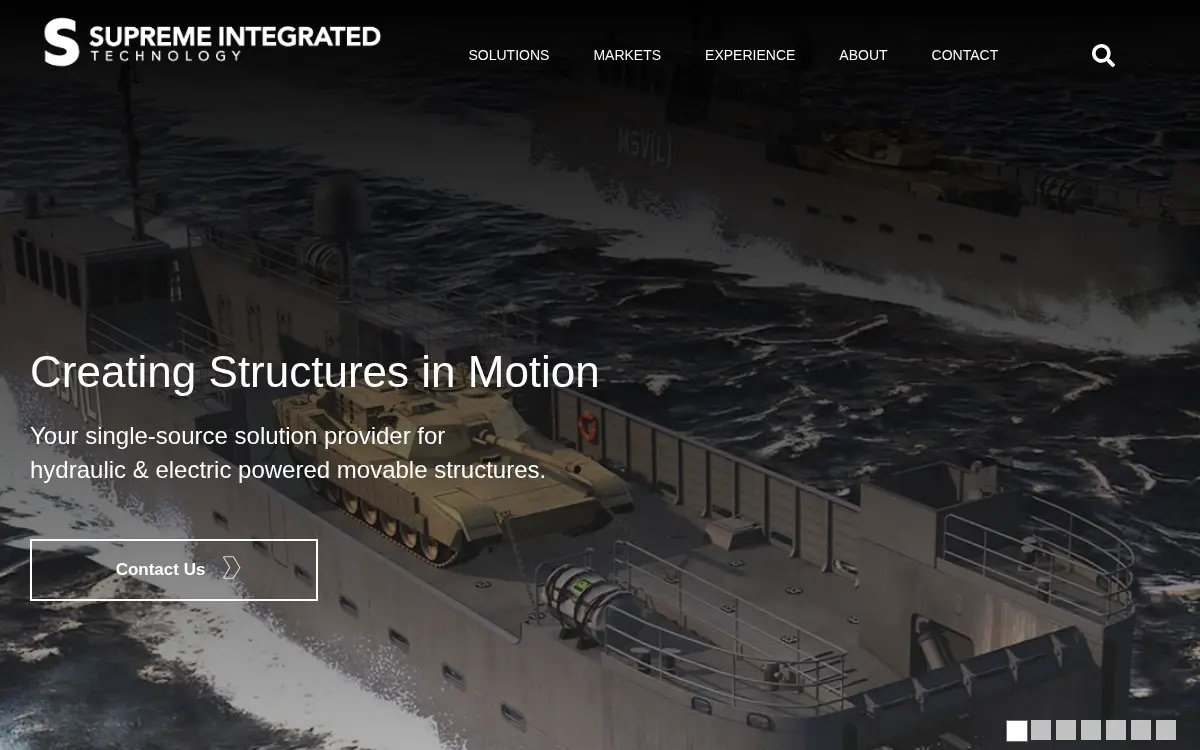 Homepage of Supreme Integrated Technology, INC.