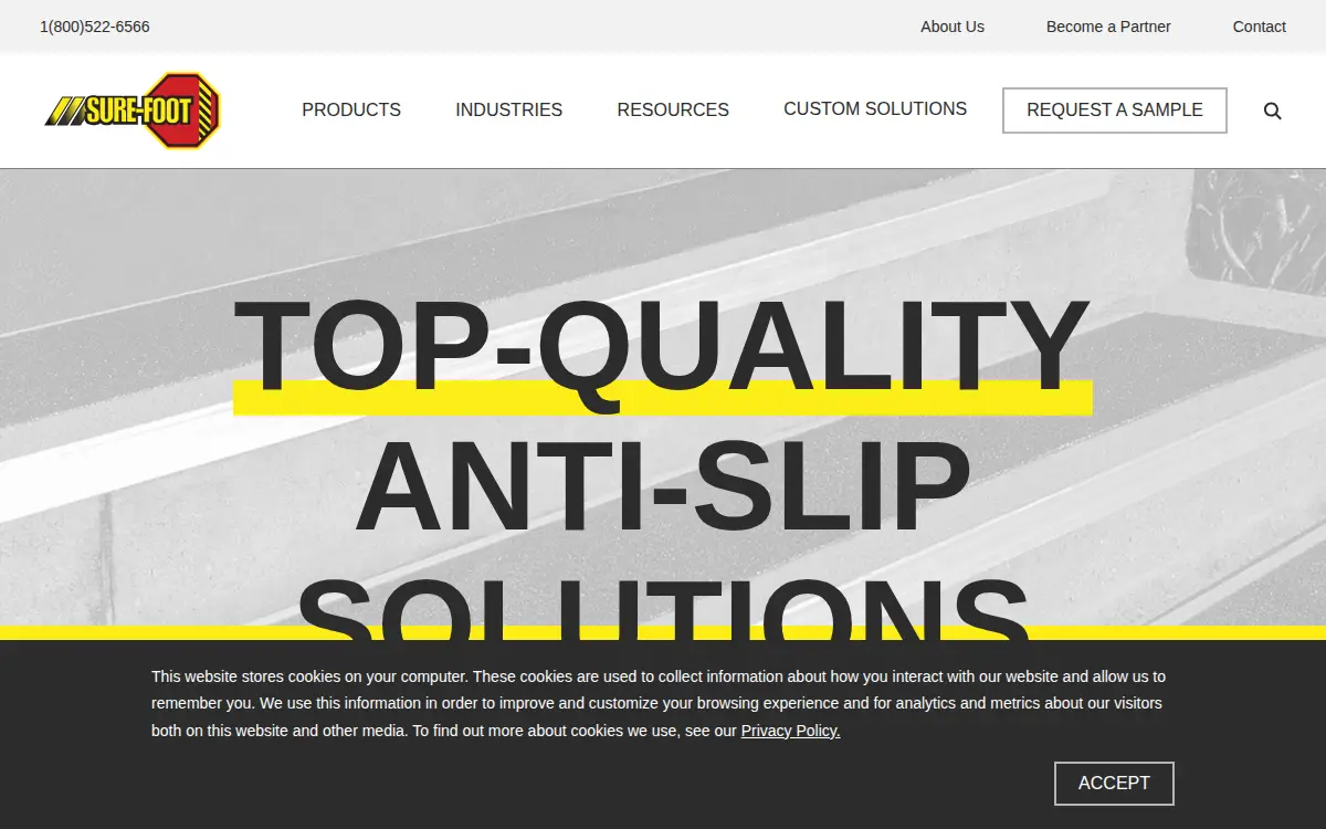 Homepage of Sure-foot Industries CORP
