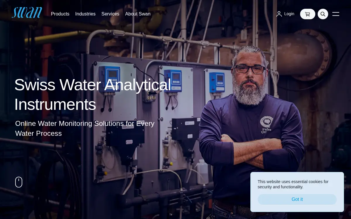 Homepage of Swan Analytical Usa, INC.