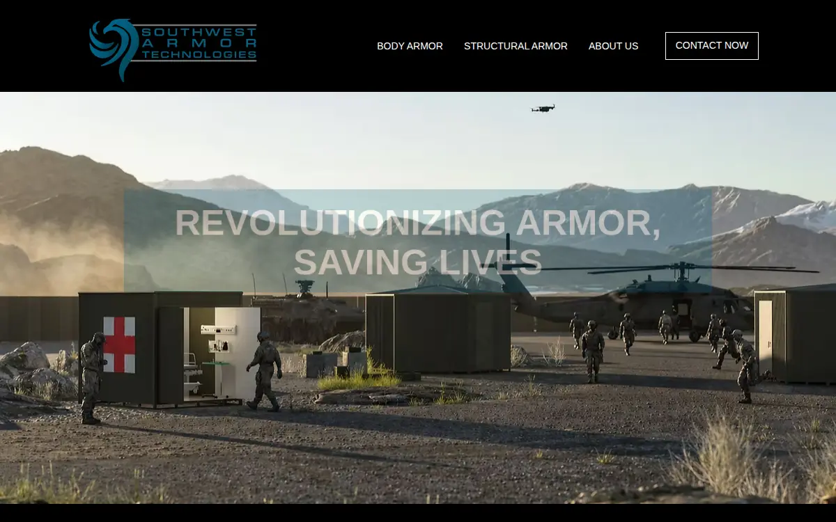 Homepage of Southwest Armor Technologies, L.l.c