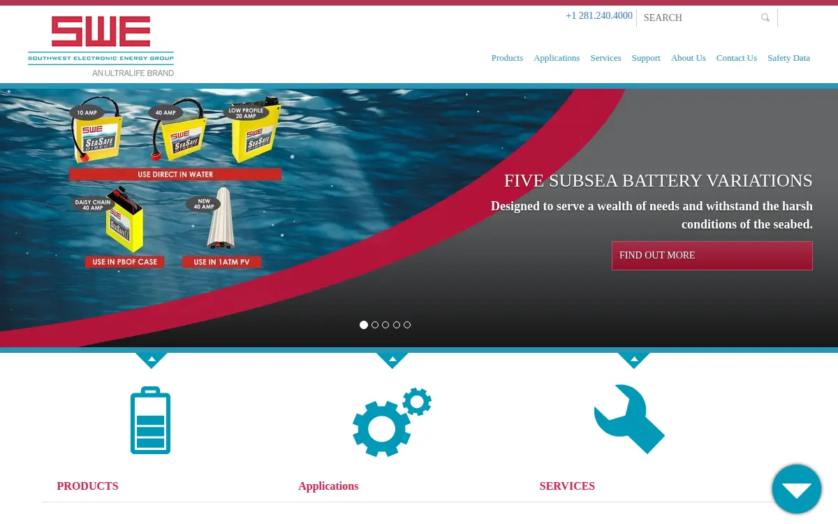 Homepage of Southwest Electronic Energy Corporation