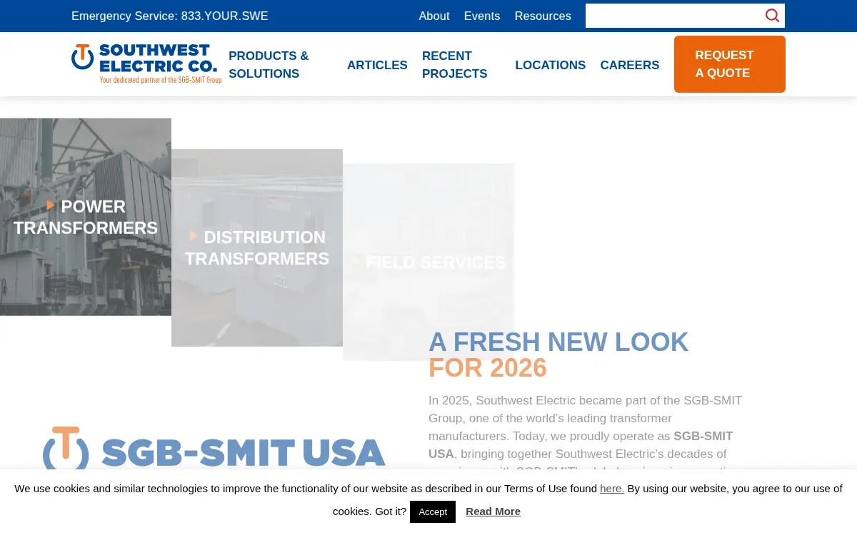 Homepage of Southwest Electric CO.