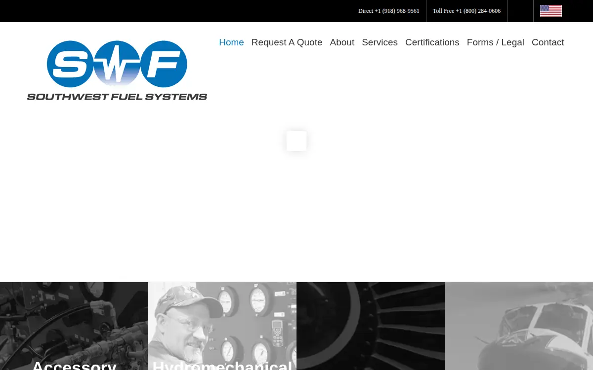 Homepage of Southwest Fuel Systems LLC