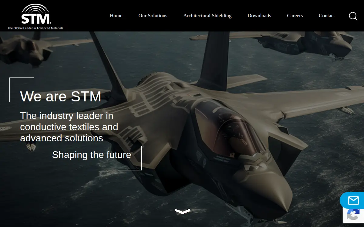 Homepage of Swift Textile Metalizing LLC