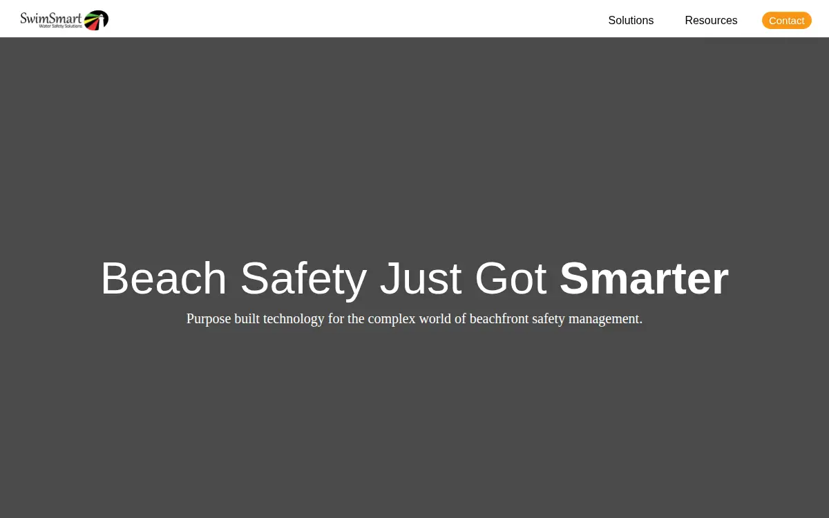 Homepage of Swimsmart Technology, LLC