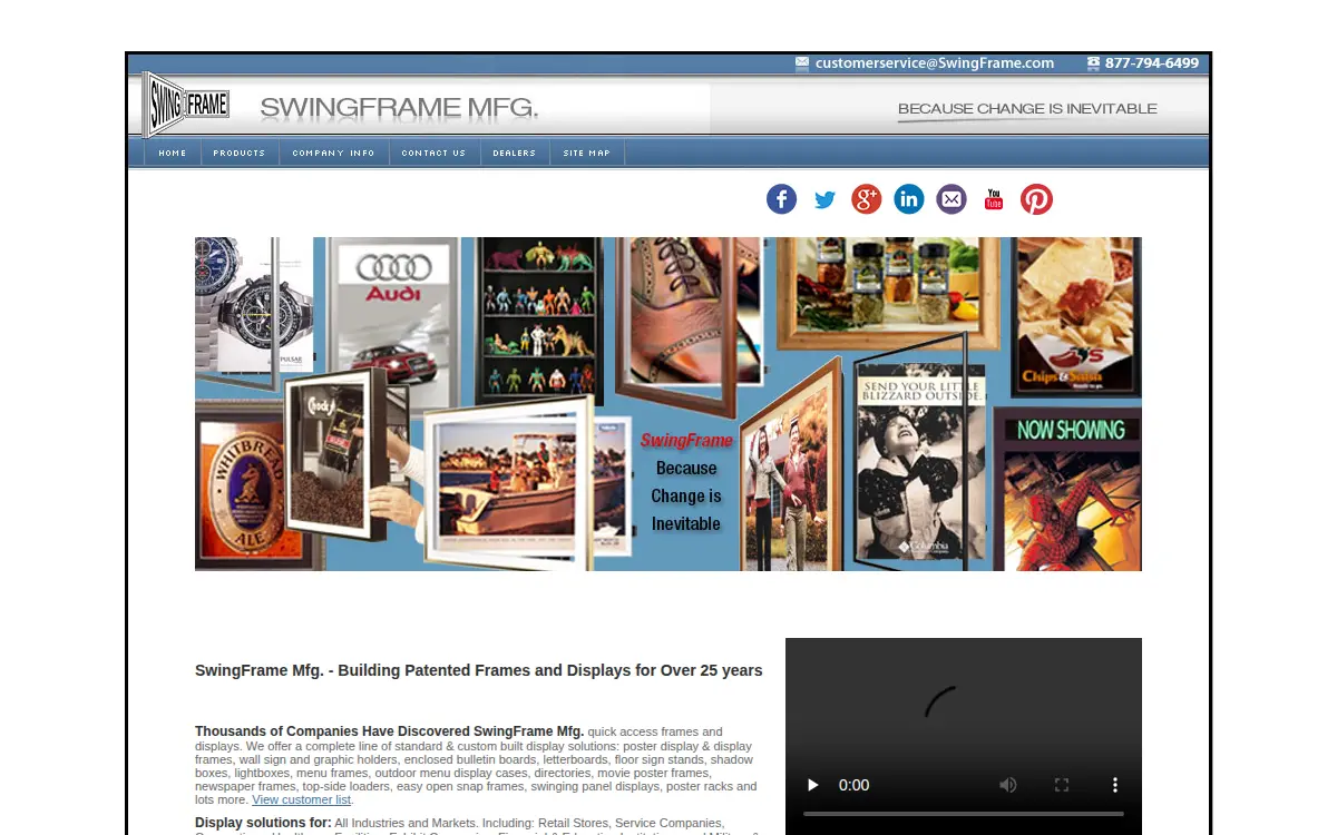 Homepage of Access Display Group, INC.