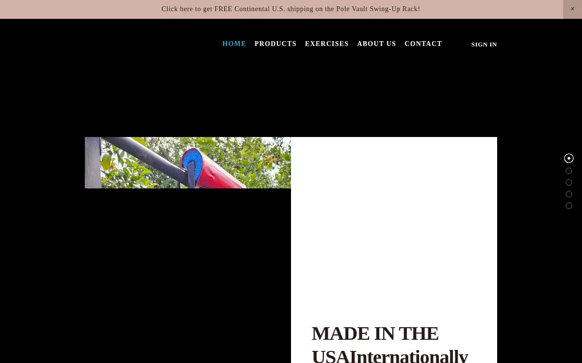 Homepage of Advantage Athletics, INC
