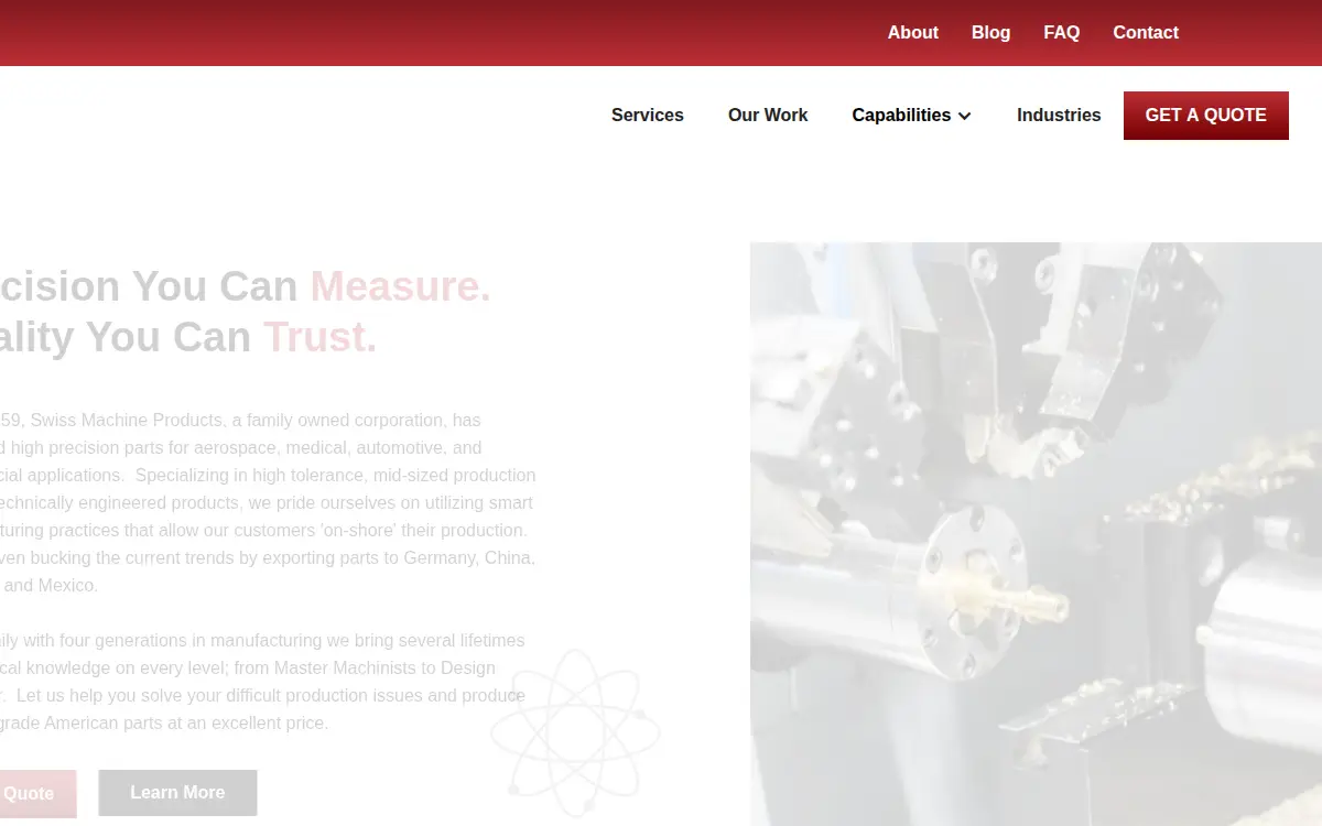 Homepage of Farrell Brothers Holding Corporation