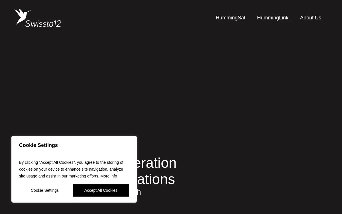 Homepage of St12 Rf Solutions, INC.