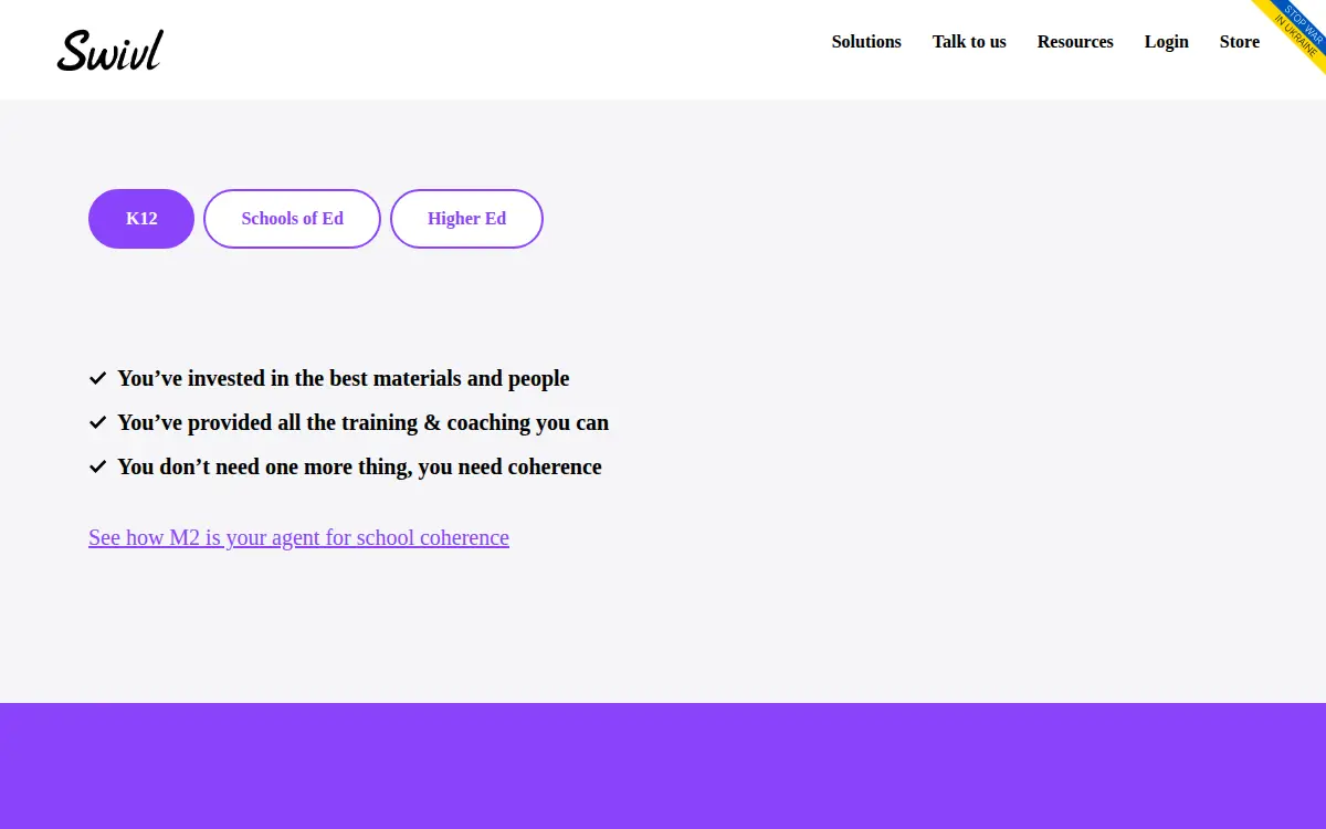 Homepage of Swivl, INC.