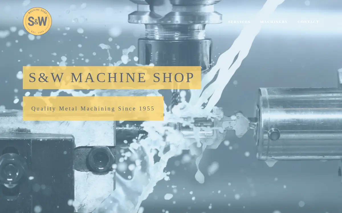 Homepage of S & W Machine Shop, INC