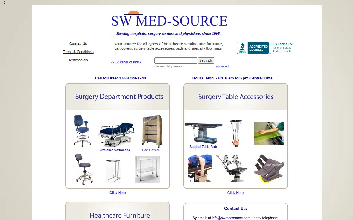 Homepage of Sw Med-source, INC