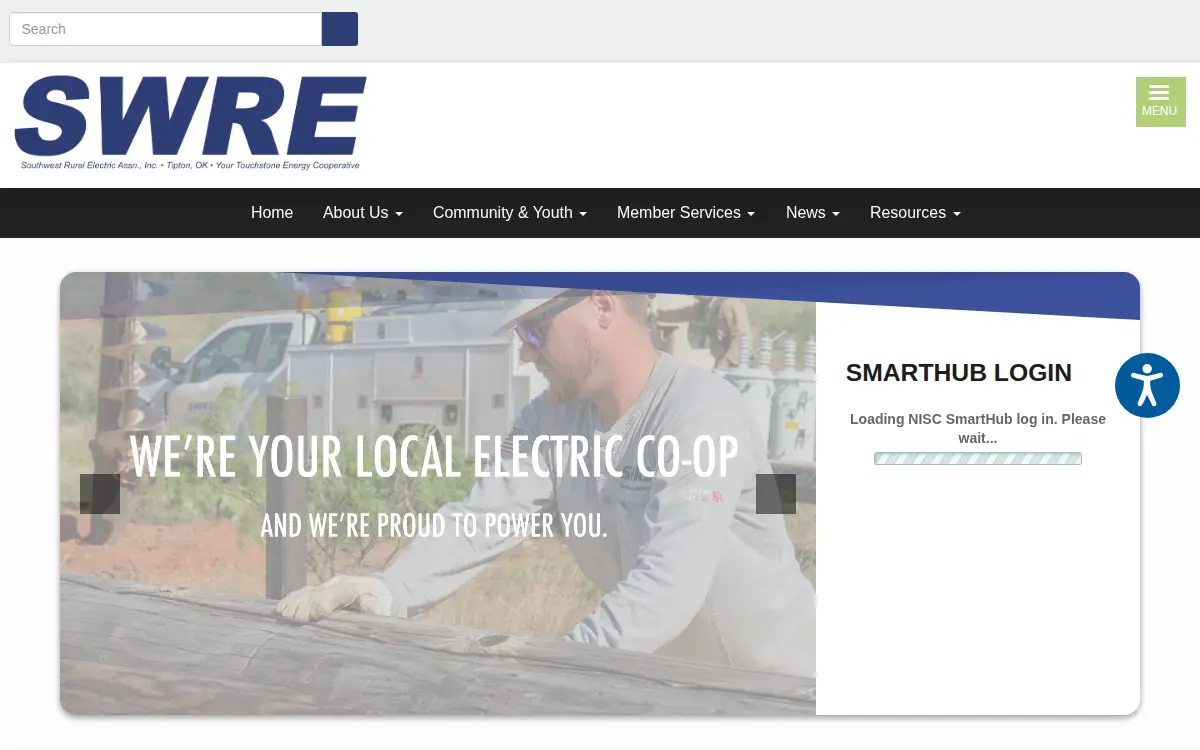Homepage of Southwest Rural Electric Association INC