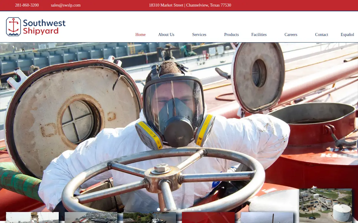 Homepage of Southwest Shipyard LP
