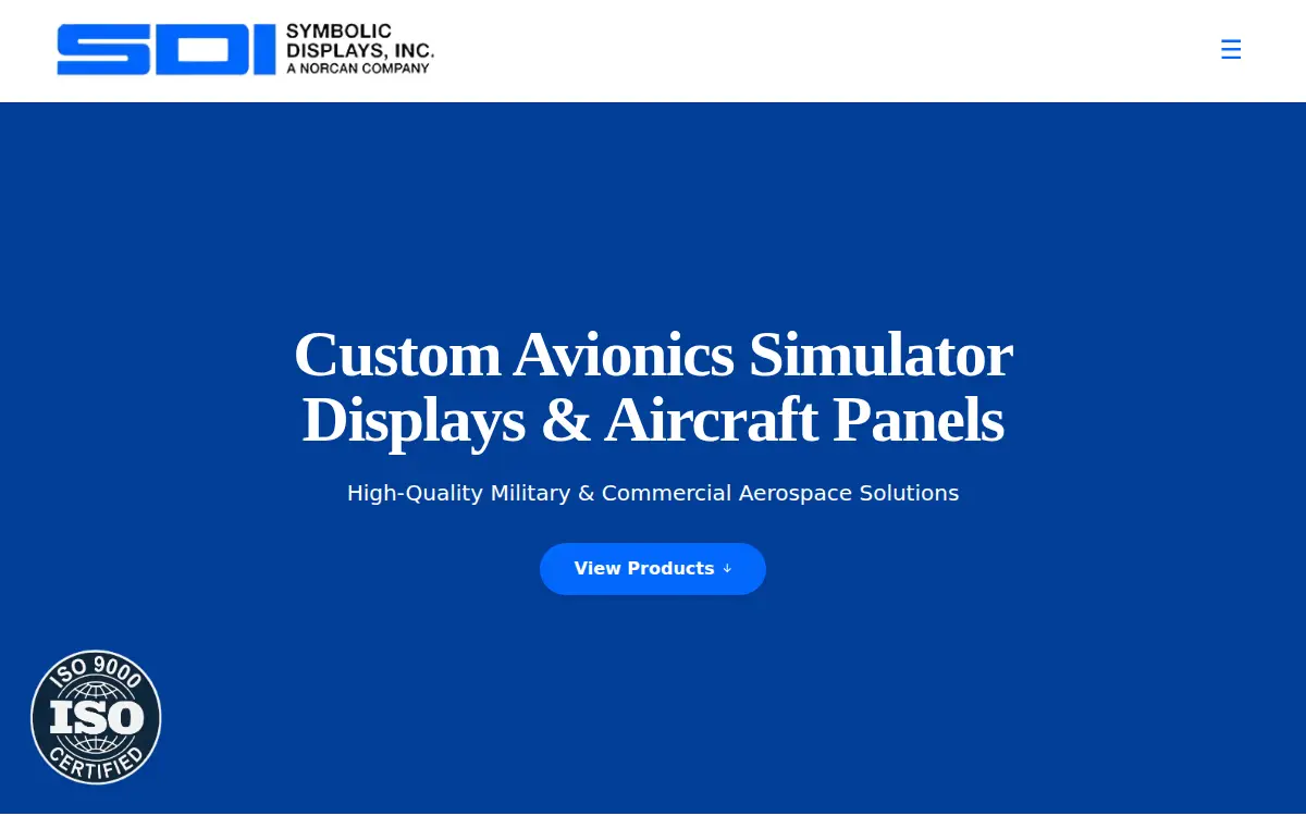 Homepage of Symbolic Displays, INC