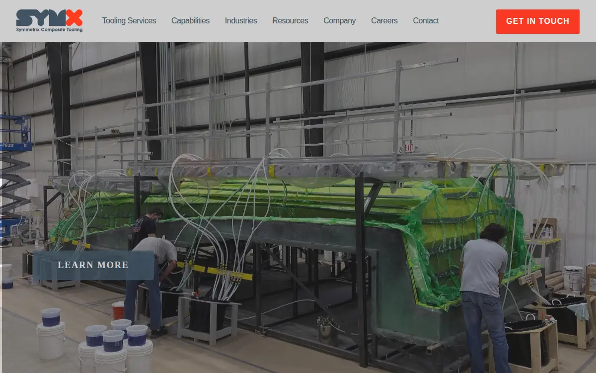 Homepage of Symmetrix Composite Tooling, INC.
