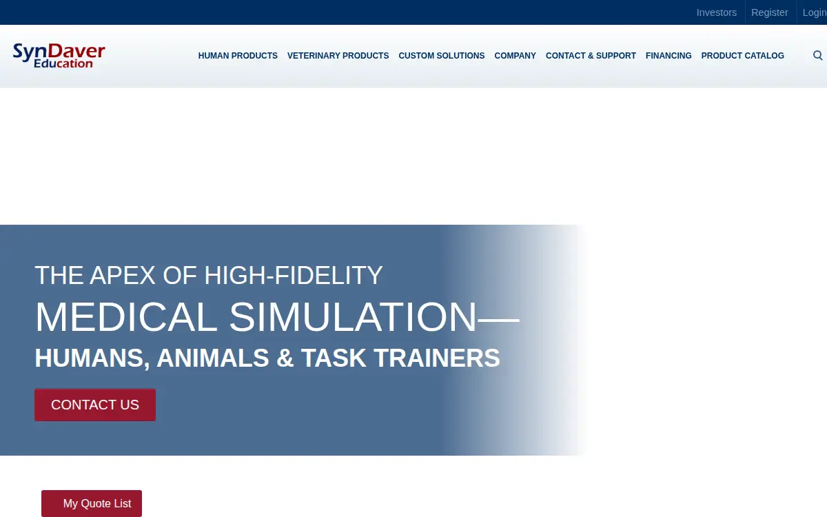 Homepage of Syndaver Edu, INC.
