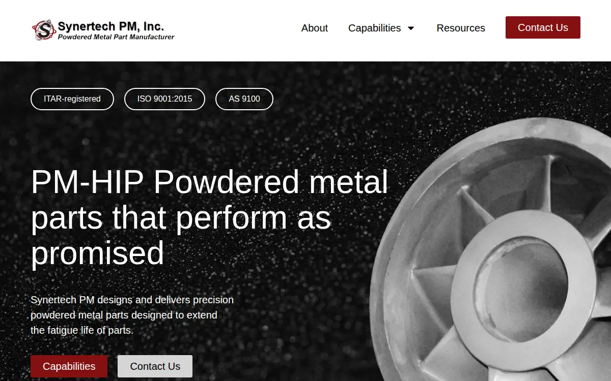Homepage of Synertech Pm INC.