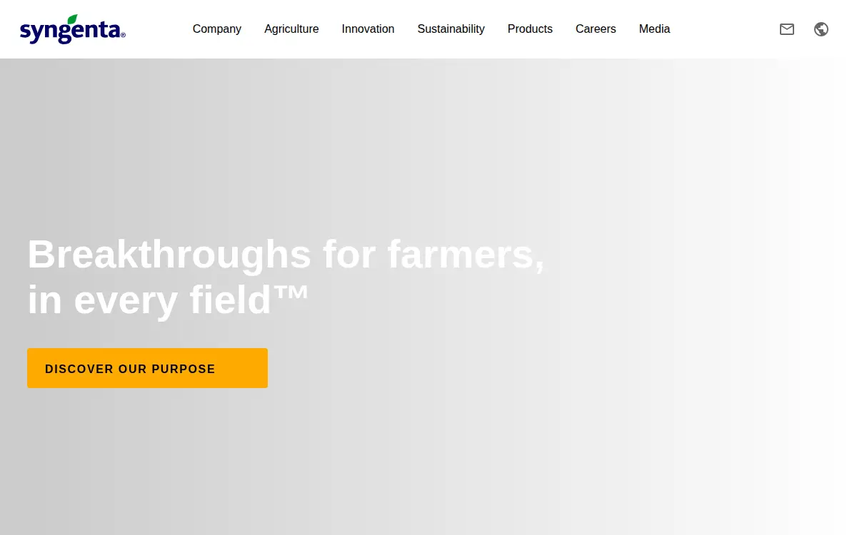 Homepage of Syngenta Crop Protection, LLC