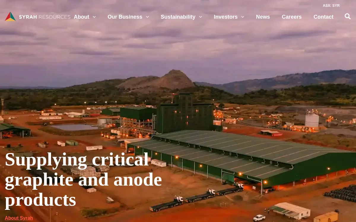 Homepage of Syrah Technologies LLC