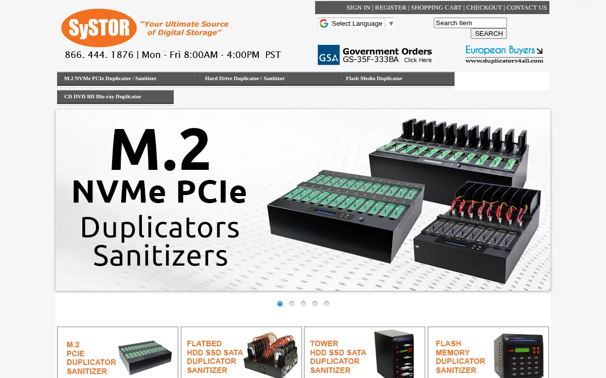 Homepage of Systor Systems, INC.