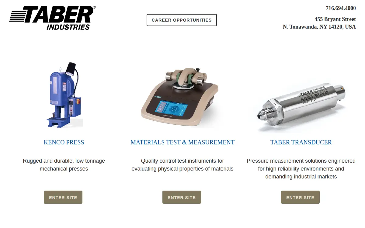 Homepage of Taber Acquisition CORP.