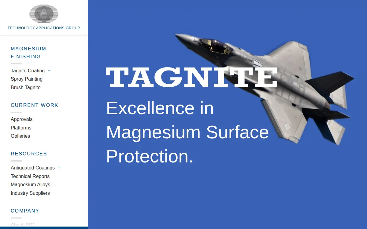 Homepage of Technology Applications Group, INC.
