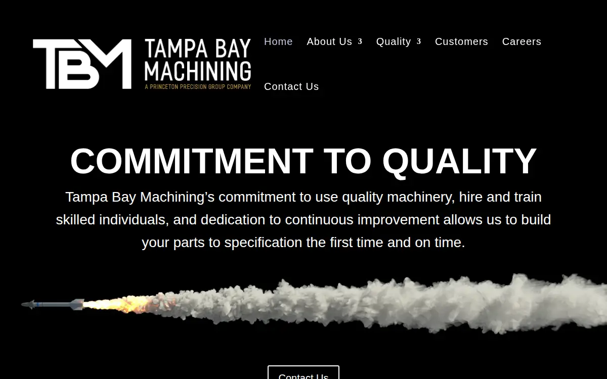 Homepage of Tbm Princeton Precision Group LLC