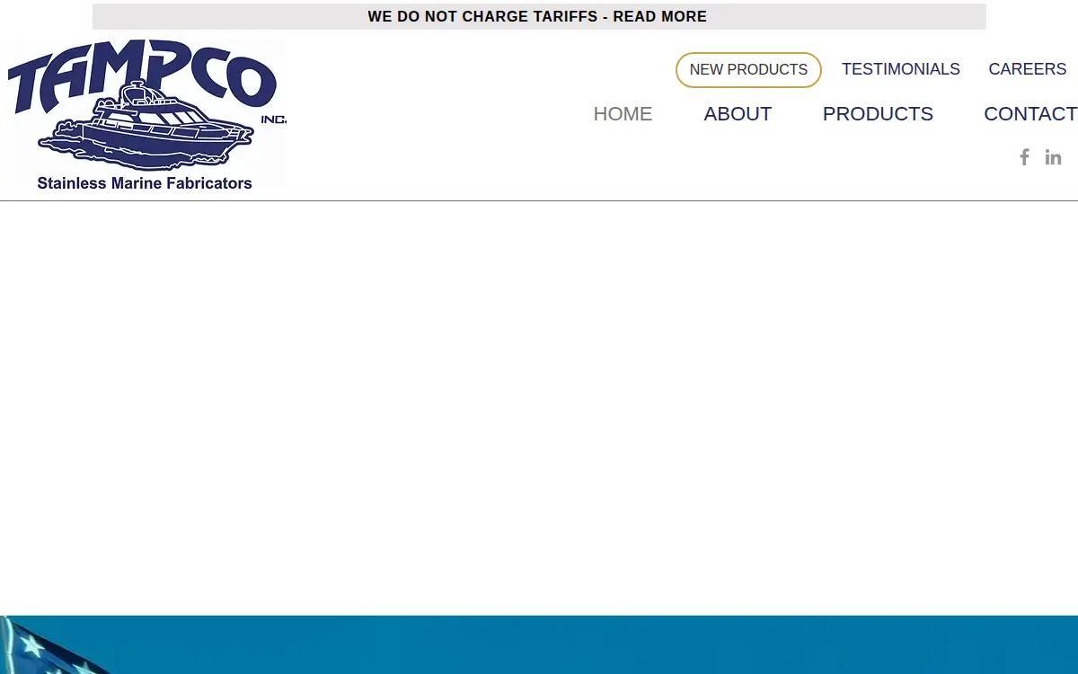 Homepage of Tampco INC