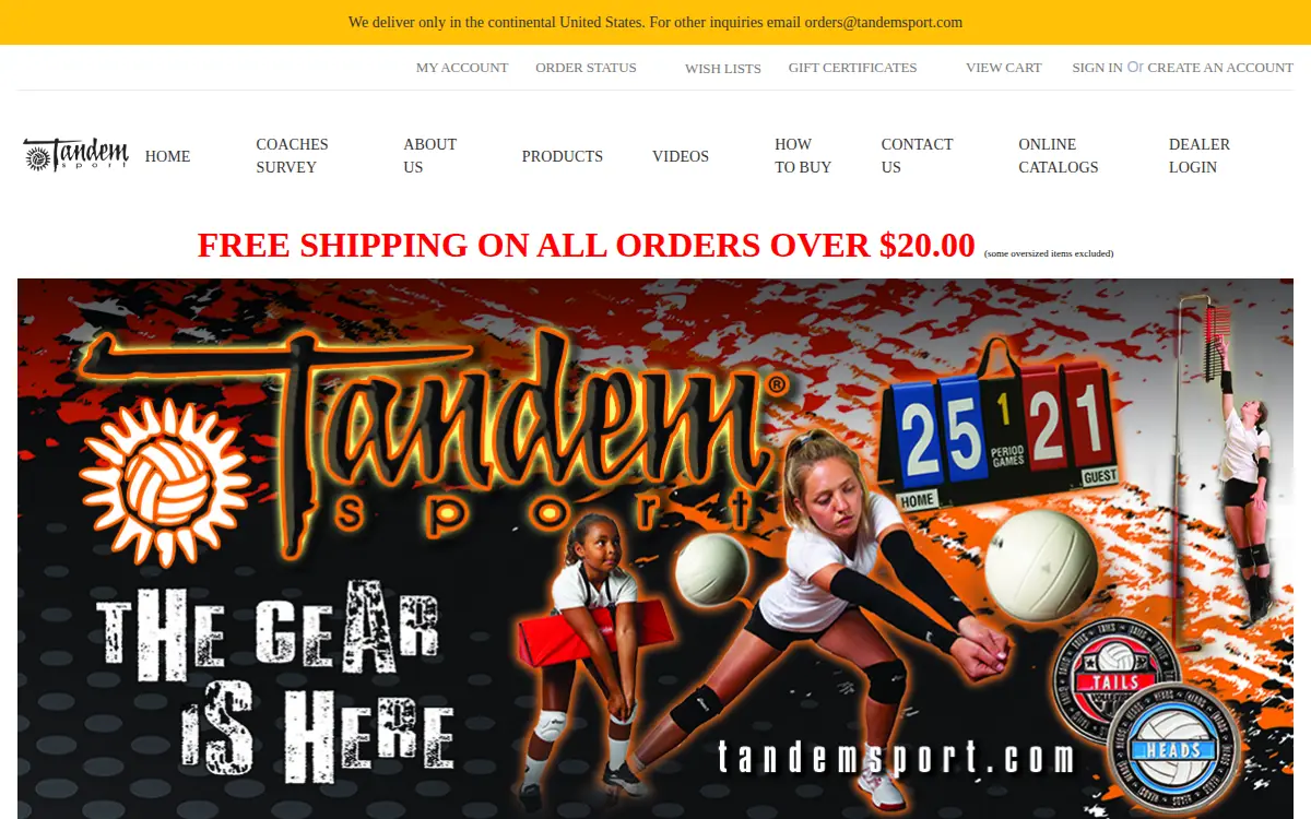Homepage of Volleyball Connection, INC