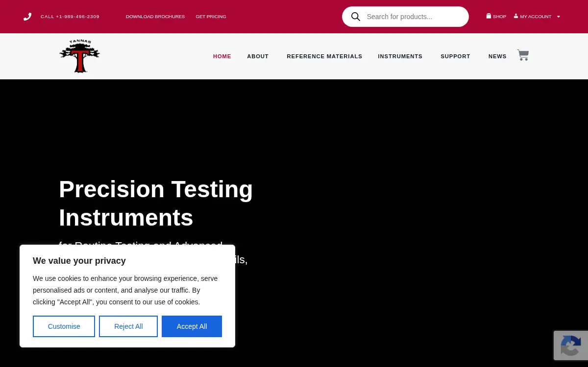 Homepage of Tannas CO INC