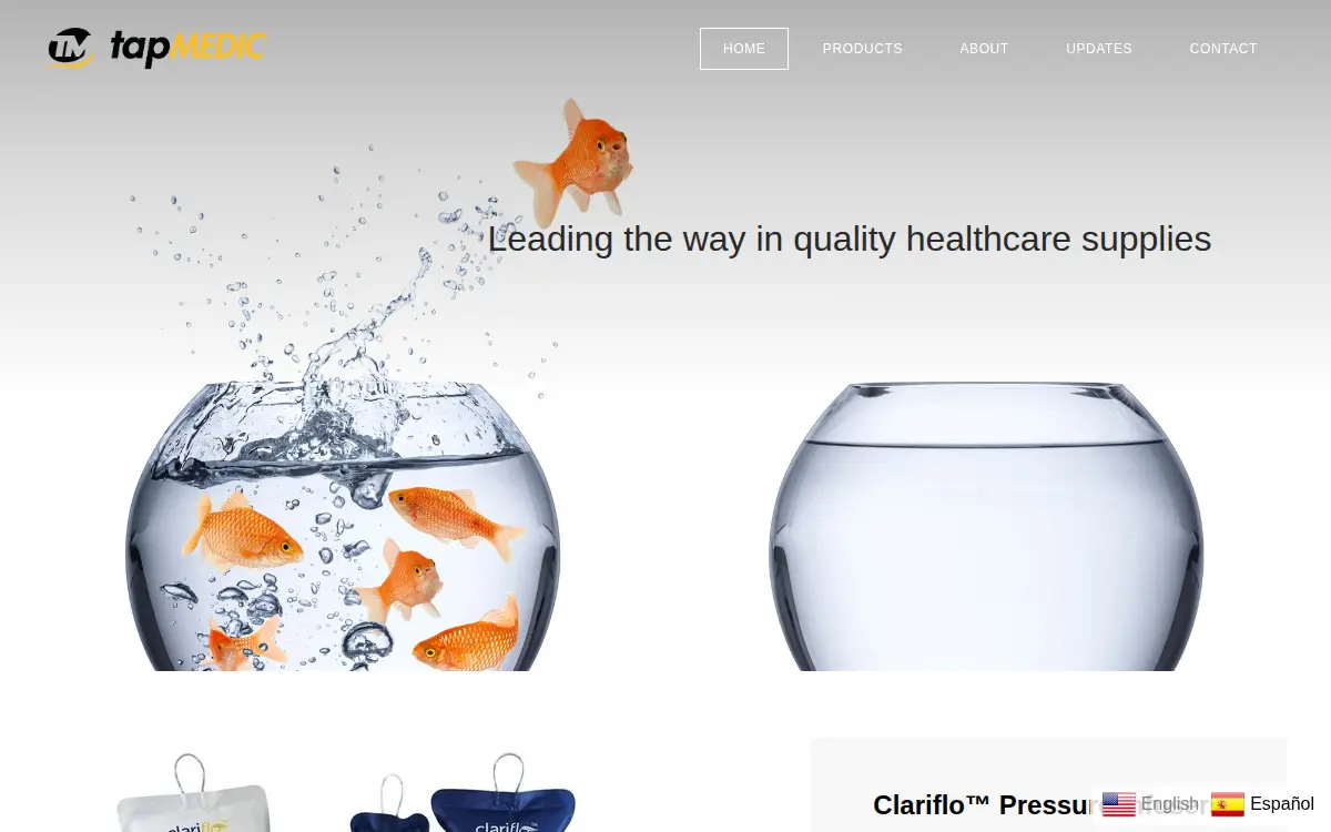 Homepage of Tapmedic LLC