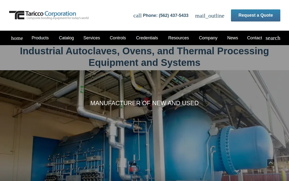 Homepage of Taricco CORP