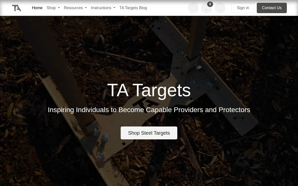 Homepage of Tactical Ar500 Targets INC