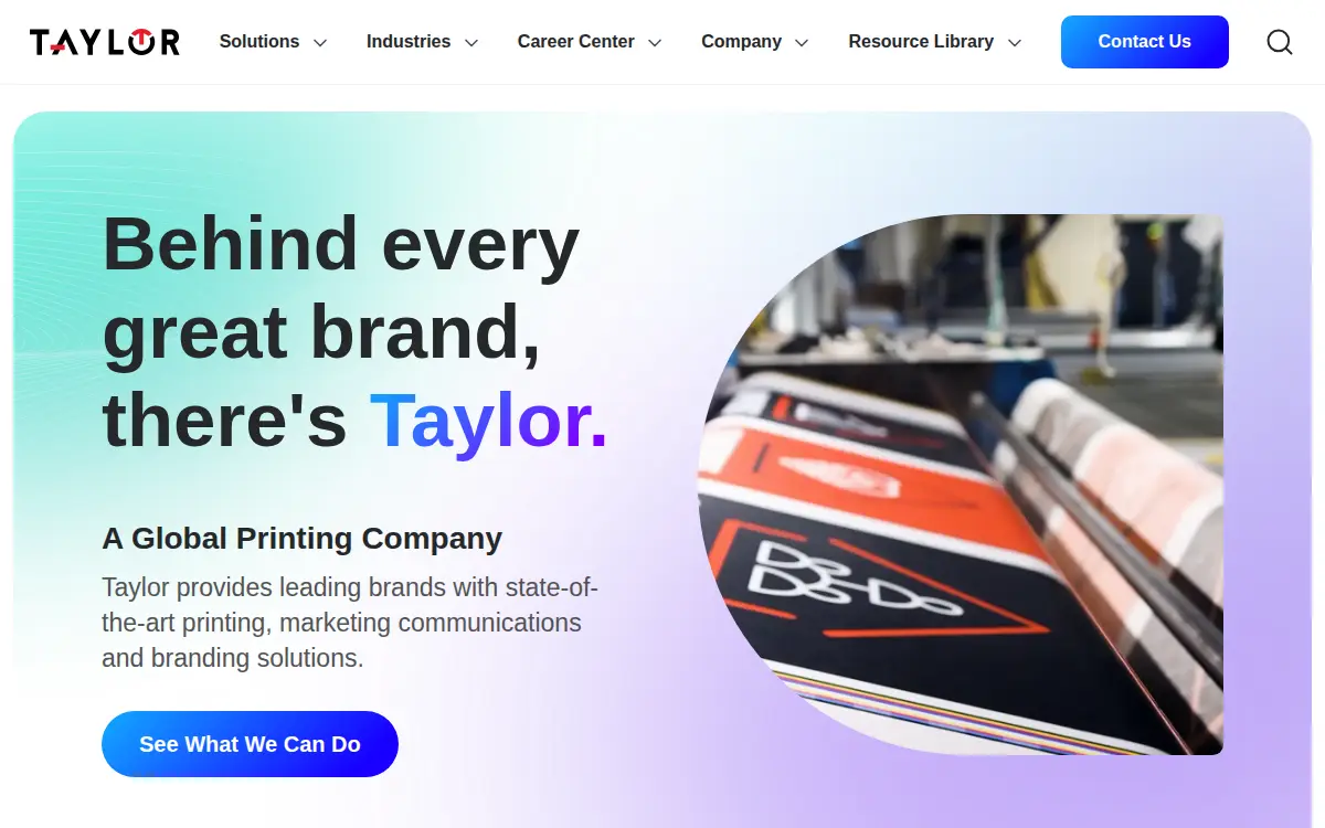 Homepage of Taylor Communications, INC.