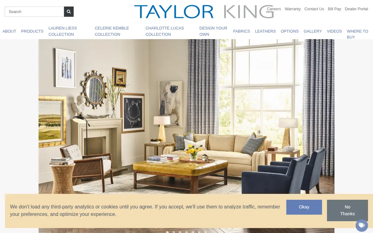 Homepage of Taylor King Furniture INC