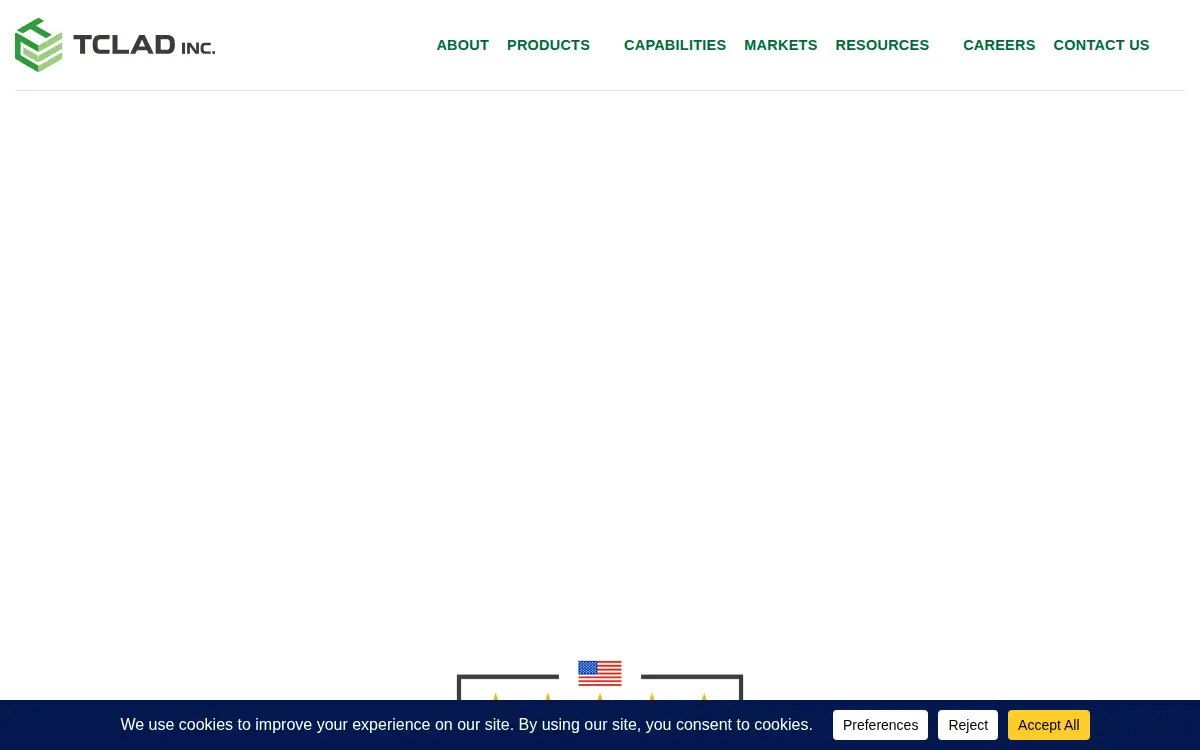 Homepage of Tclad INC