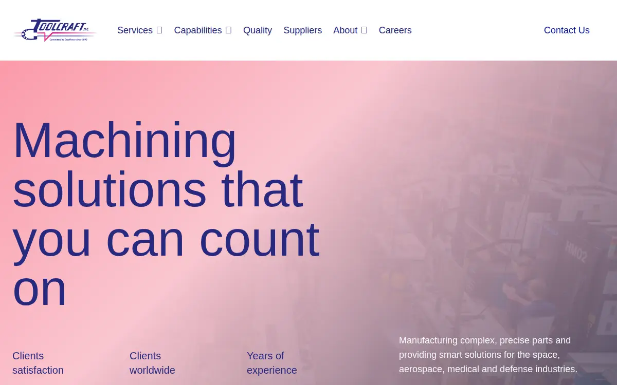 Homepage of Toolcraft, INC.