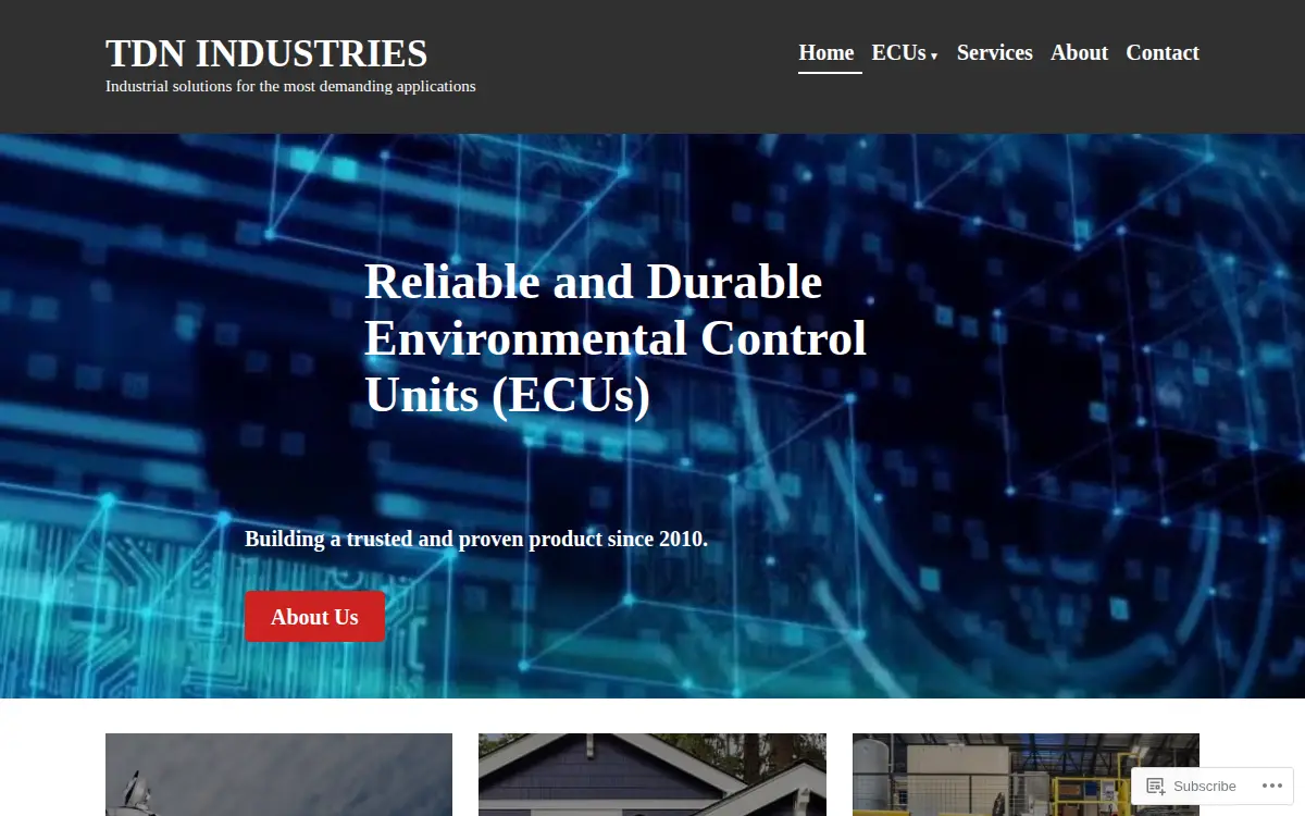 Homepage of Tdn Industries, INC.