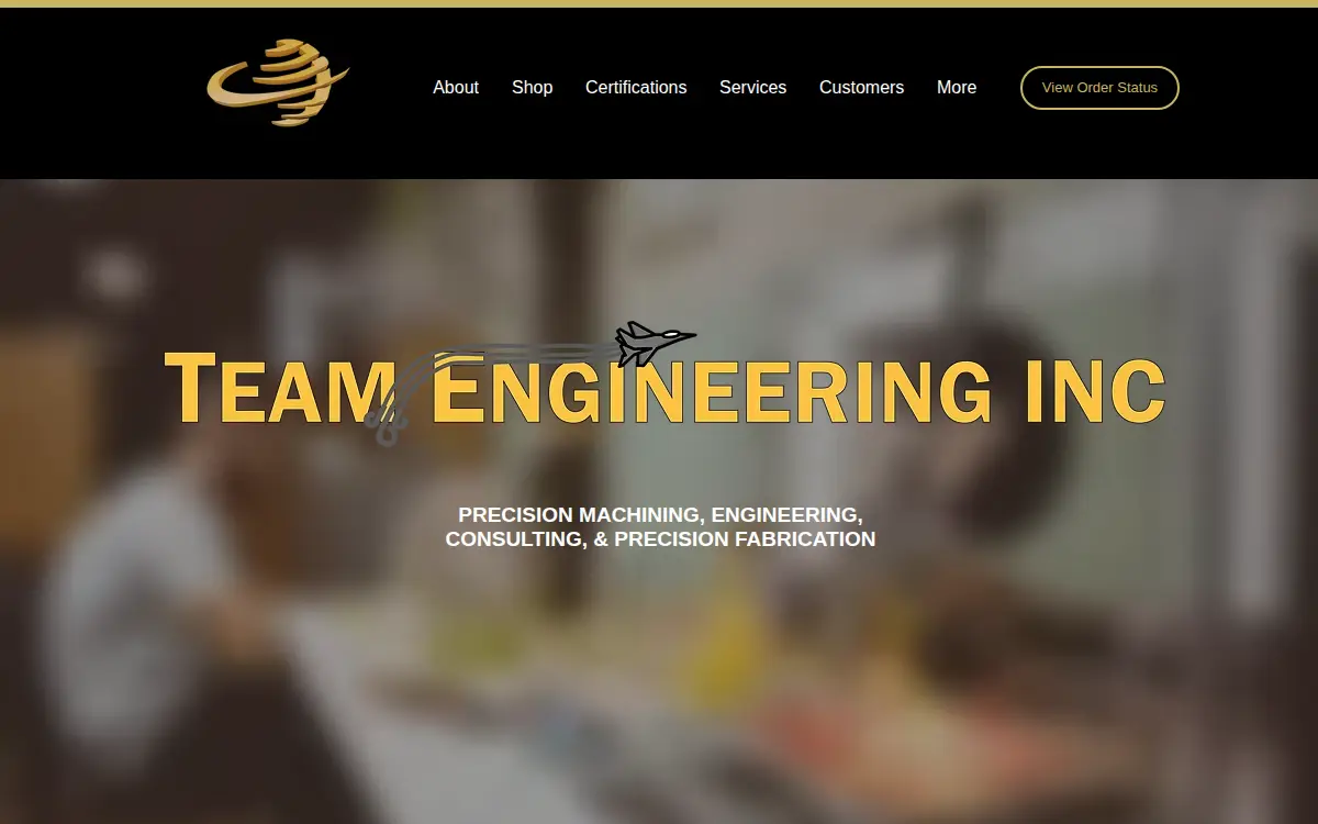 Homepage of Team Engineering INC