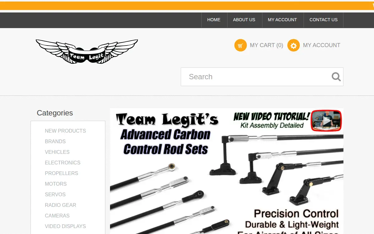 Homepage of Team Legit, LLC